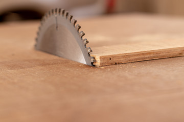 photograph of cutting table for carpentry or workshop