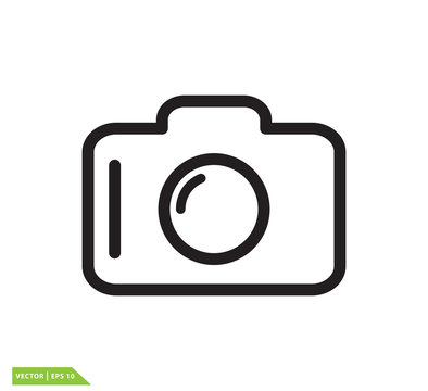 Camera icon vector logo template