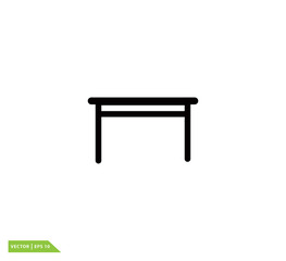Table icon vector logo template
