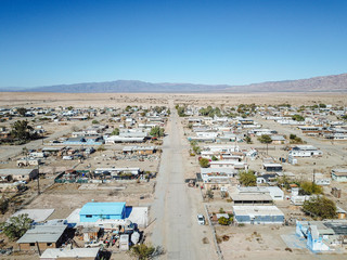Village in Bombay Beach, Aerial Photography