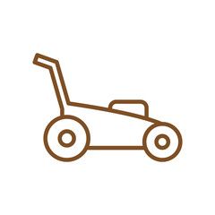 Isolated grass cutter line style icon vector design