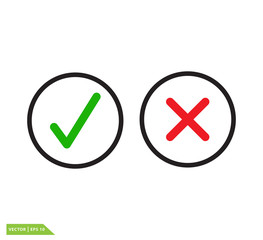 Checklist icon vector logo design template