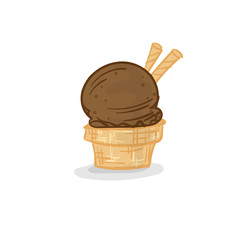ice cream bingsu dessert drawing graphic object