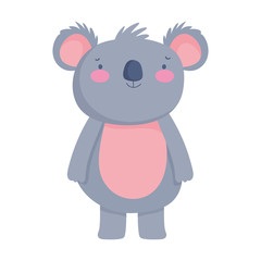 cute koala animal cartoon character
