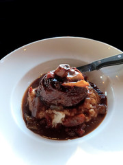 Lamb Osso bucco over Mashed potatoes