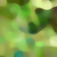 blurred bokeh iridescent square format background graphic with moderate green, dark olive green and khaki colors space for text or image