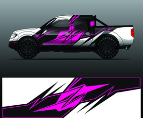 Naklejka premium truck decal graphic wrap vector, abstract background