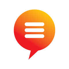 bright creative circle  color chat data line logo design