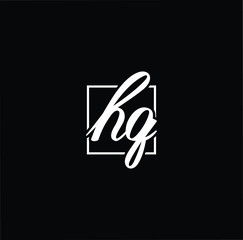 Naklejka na ściany i meble Initial based modern and minimal Logo. HG GH letter trendy fonts monogram icon symbol. Universal professional elegant luxury alphabet vector design