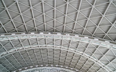  interior view of ceiling with bright light