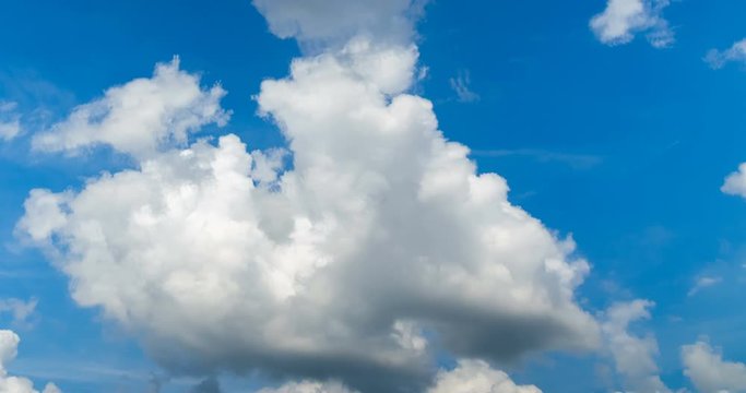 Passing cloud with blue sky in the afternoon