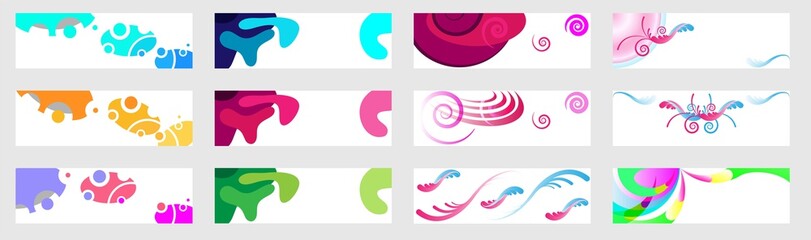 Set background for covers, invitations, posters, banners, flyers, placards. Minimal template design for branding, advertising. Vector illustration.