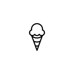 ice cream line icon vector illustrator graphic design thin line icon on white background good for Sale and Promotion