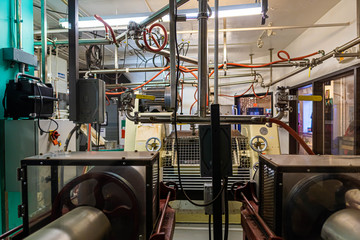 Inside of a chocolate factory