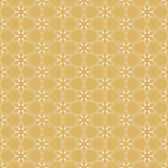 Geometric Pattern | Gold Background Wallpaper | Seamless Pattern in Retro Style | Vector Image