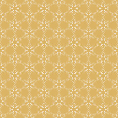 Geometric Pattern | Gold Background Wallpaper | Seamless Pattern in Retro Style | Vector Image