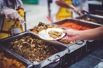 Sharing food to the poor in society