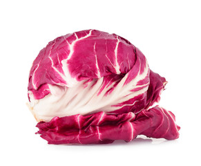 Obraz premium Radicchio, red salad isolated on white background