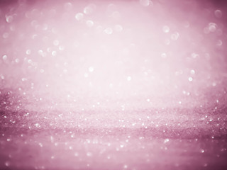 Abstract Pink bokeh defocus glitter blur background.