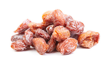 A pile of preserved apricot