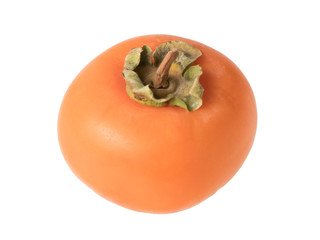 Graphic resources isolated object fruit bright orange large with light flesh persimmon