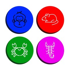 Set of zodiac icons