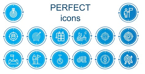 Editable 14 perfect icons for web and mobile