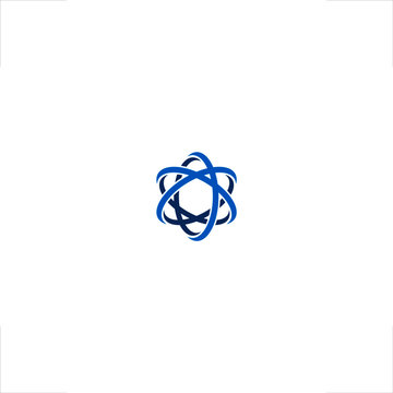 Science logo atom orbit design space