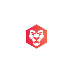 Head Lion Vector Icon Logo Template