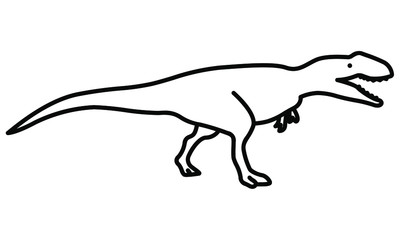 Obraz na płótnie Canvas An illustration icon of a Giganotosaurus