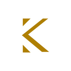 K letter logo icon elegant luxury geometric vector design logotype