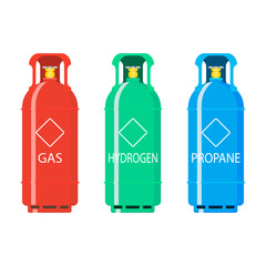 Gas tank ballon hydrogen and propane