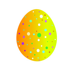 easter egg on white background