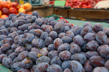 black plum in the market