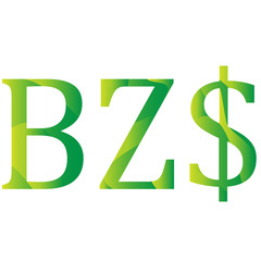 Belize dollar currency symbol icon vector illustration on a white background