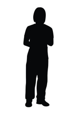 Silhouette of people vector
