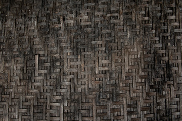 Old bamboo weave texture background.