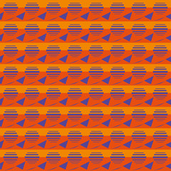 Abstract seamless colourful pattern geometric backgrounds vector design