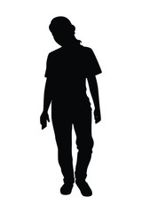 Silhouette of people vector