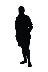 Silhouette of people vector