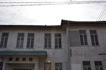 日本の岡山県玉野市の古くて美しい建物