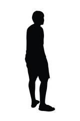 Silhouette of people vector