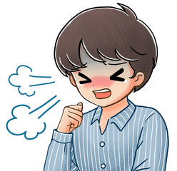 咳が苦しい少年1