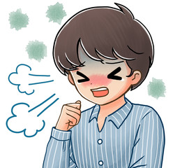 咳が苦しい少年2