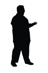 Silhouette of people vector