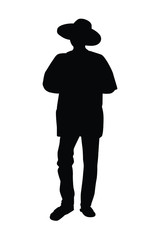 Silhouette of people vector