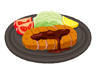 とんかつのイラスト