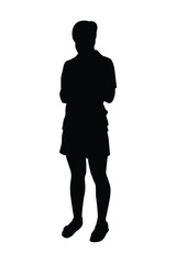 Silhouette of people vector