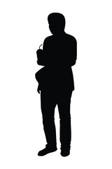 Silhouette of people vector