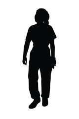 Obraz premium Silhouette of people vector